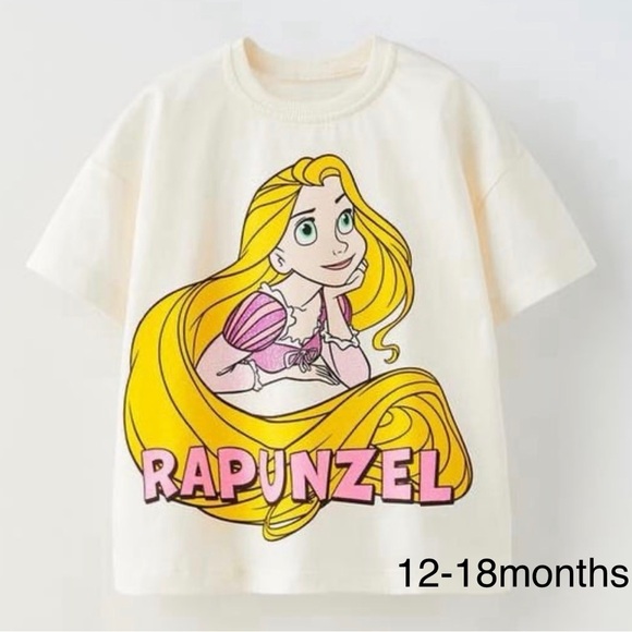 Disney ZARA Rapunzel Toddler Tshirt 12-18months - Picture 1 of 1